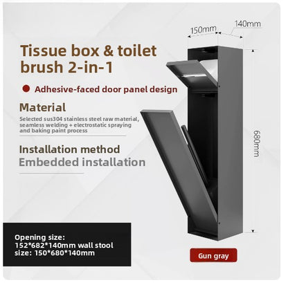 Concealed Bathroom Toilet Hotel Apartment Up Down Open