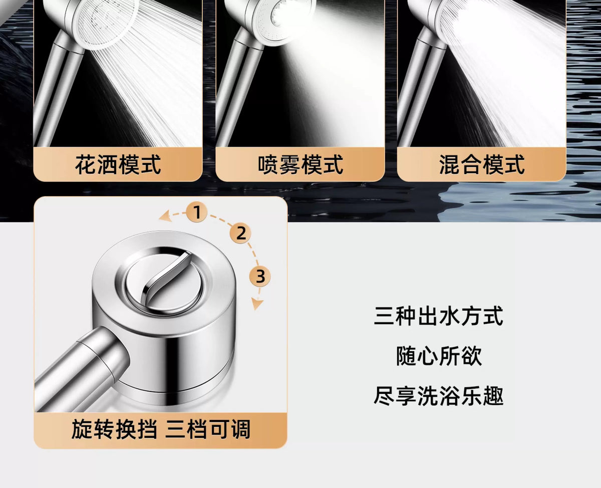 Upgraded 304 Stainless Steel High Pressure Shower Head