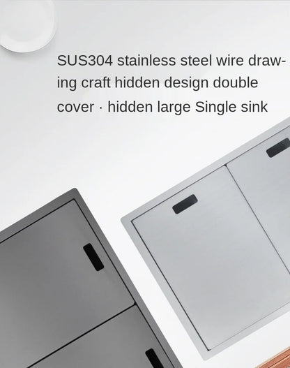Nano 55 45 23cm Hidden Sink Groove Invisible