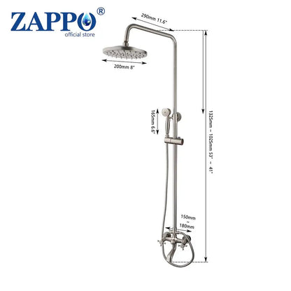 Zappo Antique Shower Wall Bathroom Bath Shower Faucet