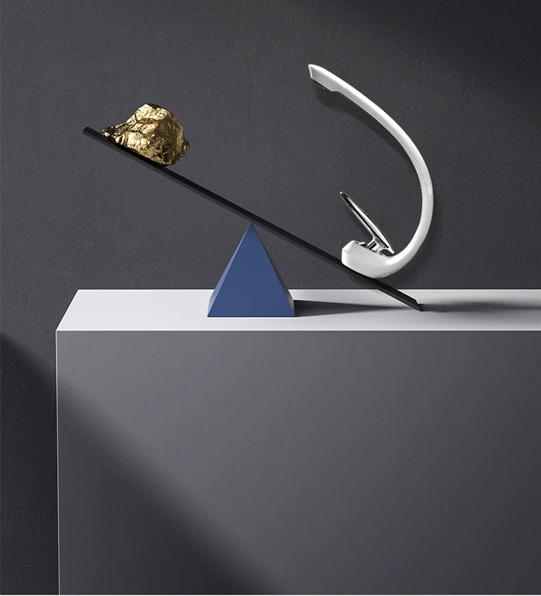Creative Bathroom Sink Faucet Tap White Brass Wash