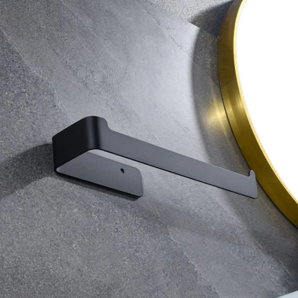 Robe Hook Golden Finish Towel Holder Black Finish