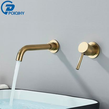 Matte Black Basin Faucet Brass White Bathroom Sink