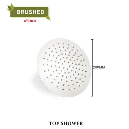 Round Stainless Steel Slim 8/10/12 Inch Large Rain