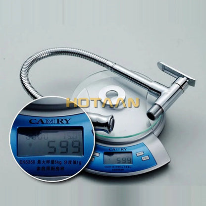 Hotaan 1set Wall Mounted Chrome Sink Faucet Tap