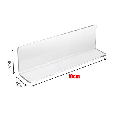 Acrylic L-Shaped Bathroom Mirror Cabinet Baffle - Gap