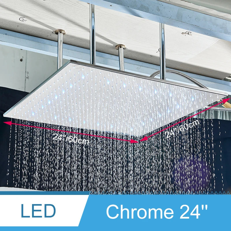 Shinesia Led Bathroom Shower Faucet 40 80cm Large