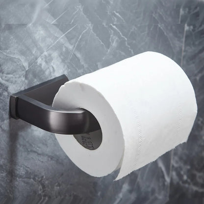 Gun Grey Brass Square Bathroom Bath Hardware Wall