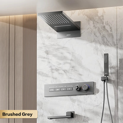 Modern Brushed Gold Brass Led Digital Ceiling Embedded