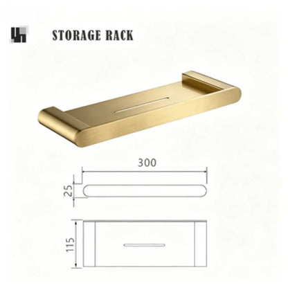 Brushed Gold Bathroom Toilet Brush Holder Toilet Paper