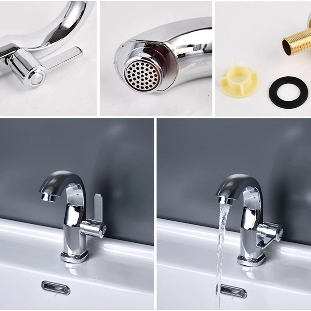 Bathroom Basin Faucet Abs Water Purifier Lever Hole