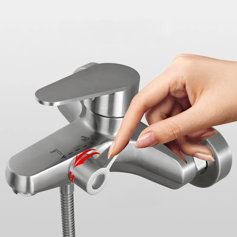 Bathroom Shower Faucet 304 Stainless Steel Mixer Tap