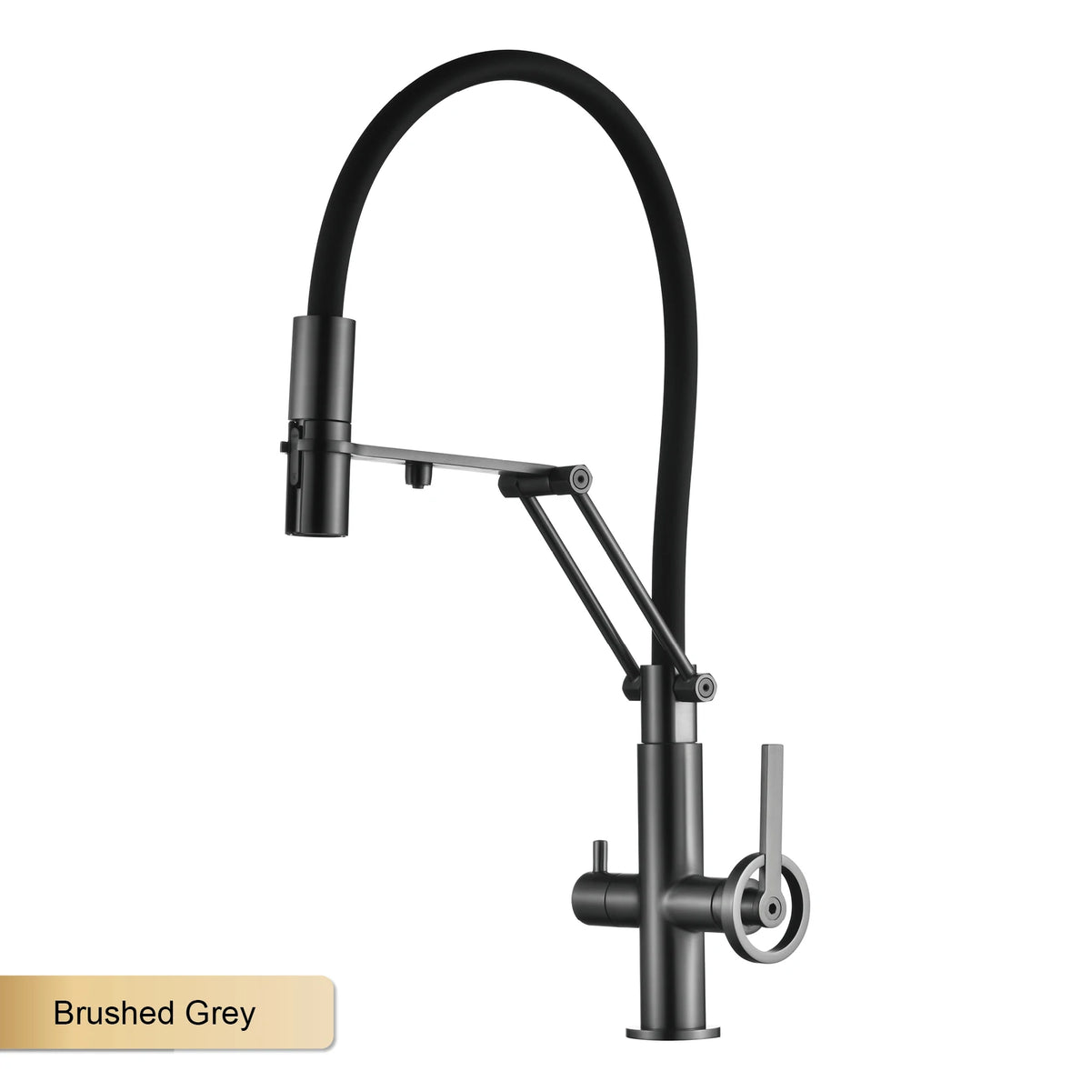 Industrial Brass Brushed Rose Gold Faucet Separated Filter