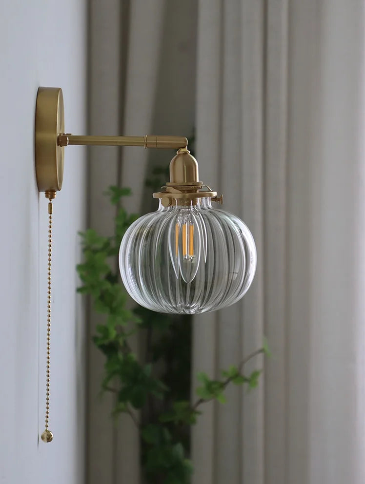 Iwhd Pull Chain Nordic Modern Wall Lamp Sconce