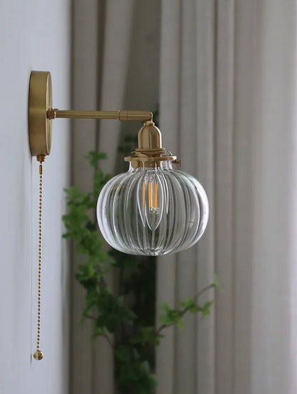 Iwhd Pull Chain Nordic Modern Wall Lamp Sconce