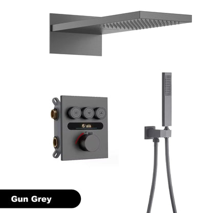 Luxury Brass Brushed Gold Led Digital Display Constant