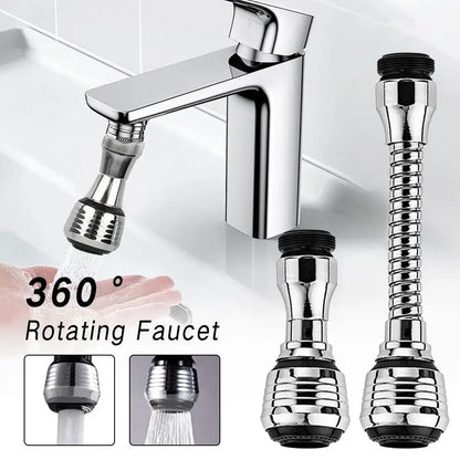 1/2pcs 360 Adjustment Sink Faucet Extender Filter Spray