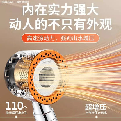 In Large Flow Shower Head Filter Modes High