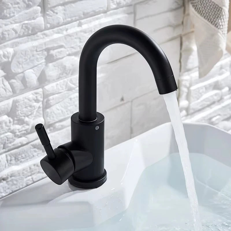 Black Nickel Bathroom Basin Faucet 304 Stainless Steel