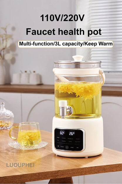 110v/220v Electric Kettle Smart Tea Brewer Commercial Faucet