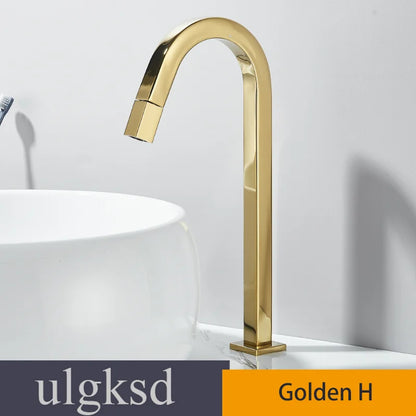 Chrome Cold Water Faucet Brass Rotating Out Water