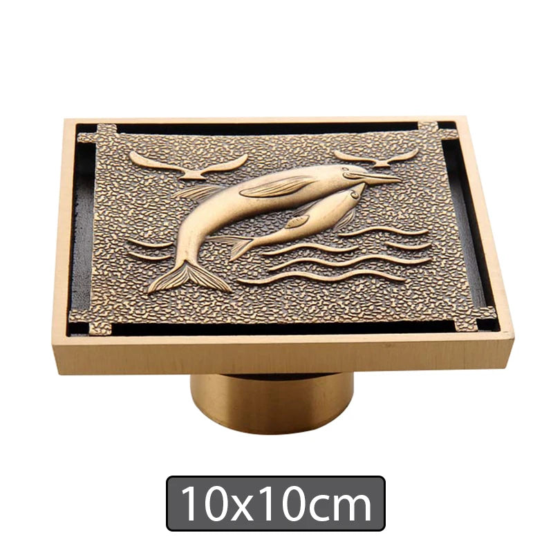 Brass Shower Drain Bathroom Floor Drain Washing Machine