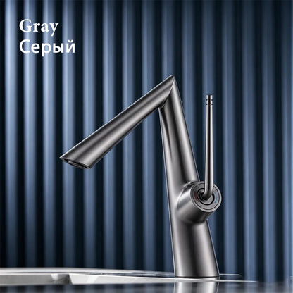 Solid Brass Basin Faucet Deck Mounted Bathroom Faucet