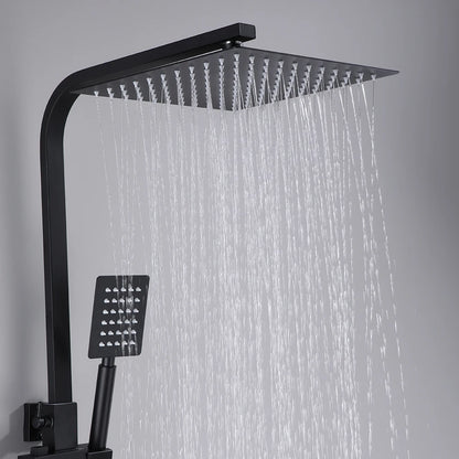 Matte Black Shower Faucet Rainfall High Quality All