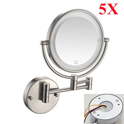 Brushed Gold Led Bathroom Mirrors Quality Brass 10x