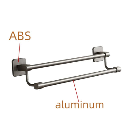 Adhesive Towel Rack 30-80cm Adjustable No Drill Bathroom
