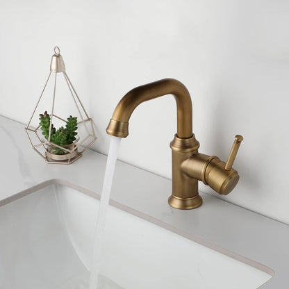 Zappo Bathroom Basin Faucet Rotatable Spout Cold Water