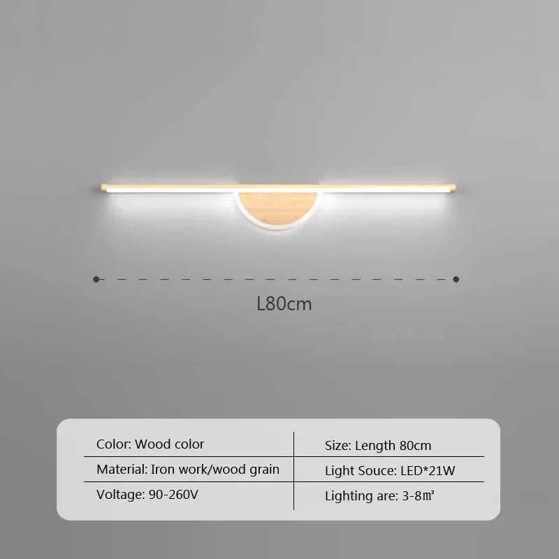 Modern Led Wall Lamp Bathroom Mirror Line Sconce