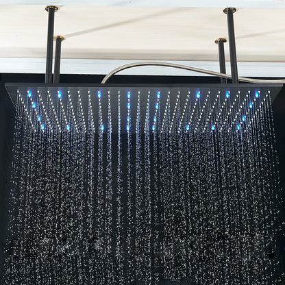 Large Rainfall Shower Faucet Ceiling Installation Bathroom