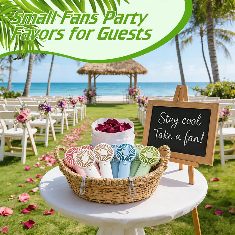 10-100pcs Bulk Small Wedding Fans Guests Handheld Fan