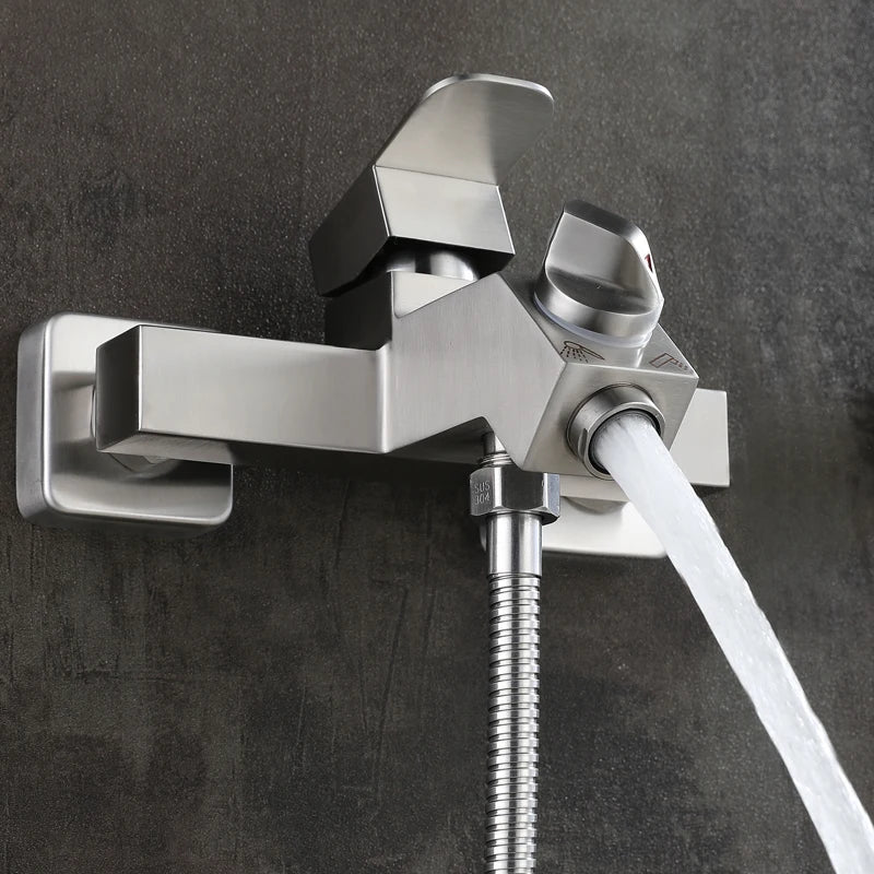 Water Mixing Valve 304 Stainless Steel Shower Bathroom