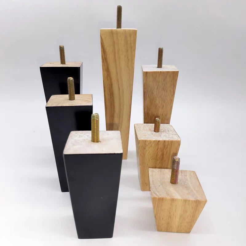 4pcs Solid Wood Furniture Legs Square Sofa Table