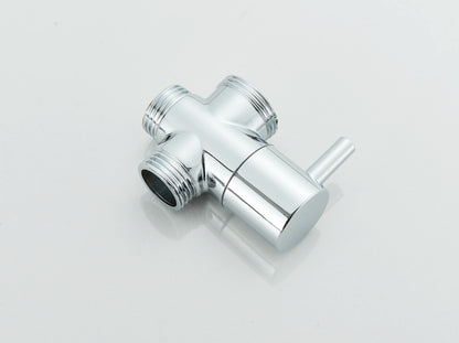 Chrome Simple Rainfall Shower Faucet High Pressure Stainless