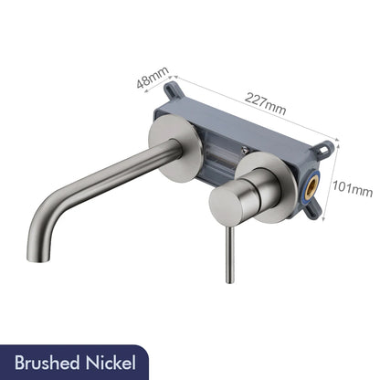 Gunmetal Basin Faucet Recessed Box Cold Sink Tap