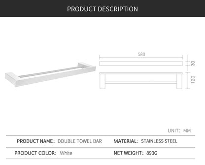 Bathroom Hardware White Wall Mounted Toilet Roll Paper