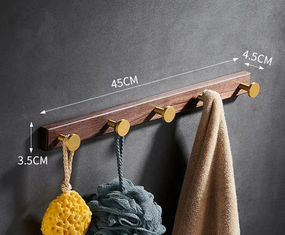 Tuqiu Robe Hook Clothes Hook Towel Hanger Wood