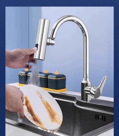 Universal Nozzle 360 Rotating Feather Waterfall Faucet