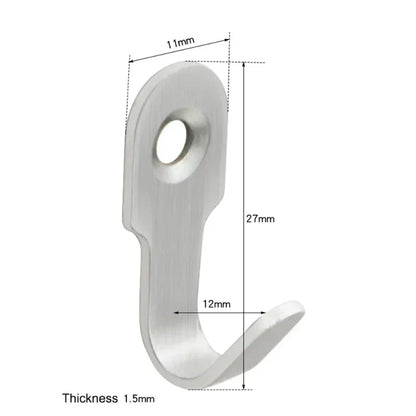 Mini Stainless Steel Hook Screw Items Key Rack