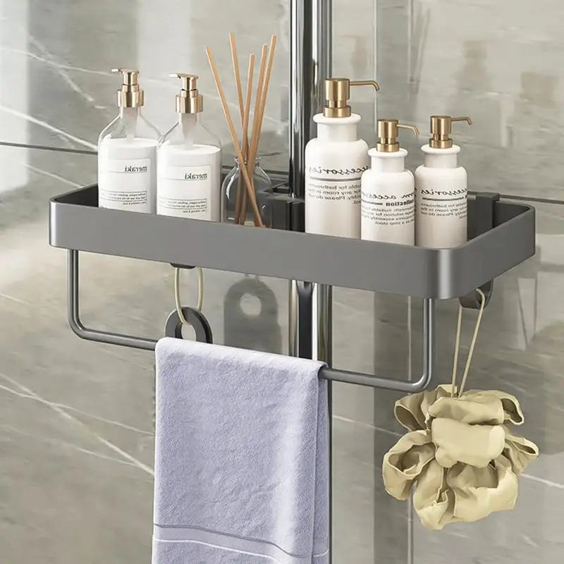 Bathroom Shelf Shampoo Soap Holder Shower Tray Toilet