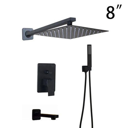 Kemaidi Bathroom 2-3 Way Shower Faucet Black 3-Functions
