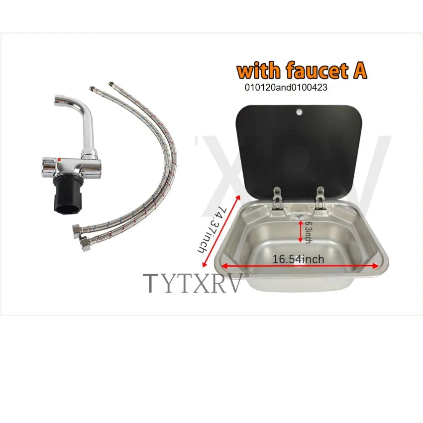 Tytxrv Caravan Rv Sink Stainless Steel Hand Wash