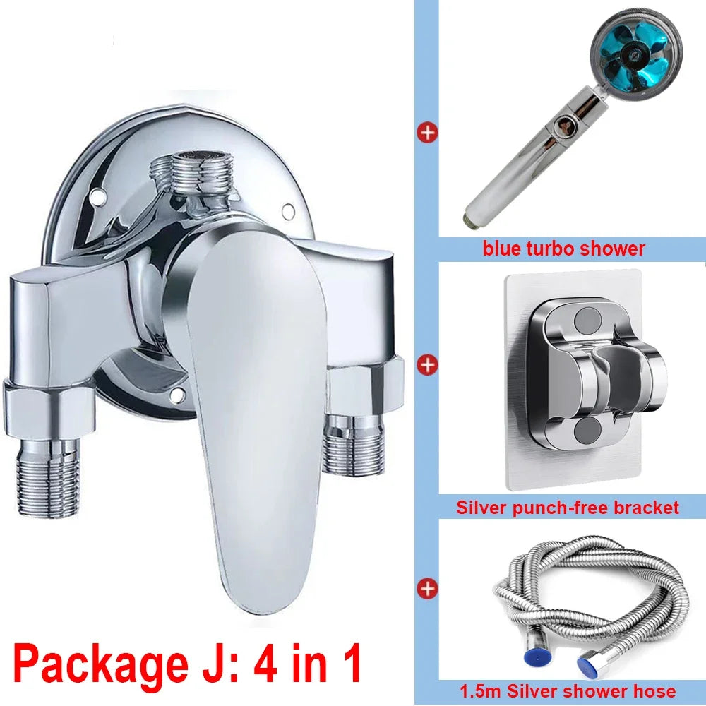 G1/2 Bathtub Shower Faucet Cold Water Mixing Valve
