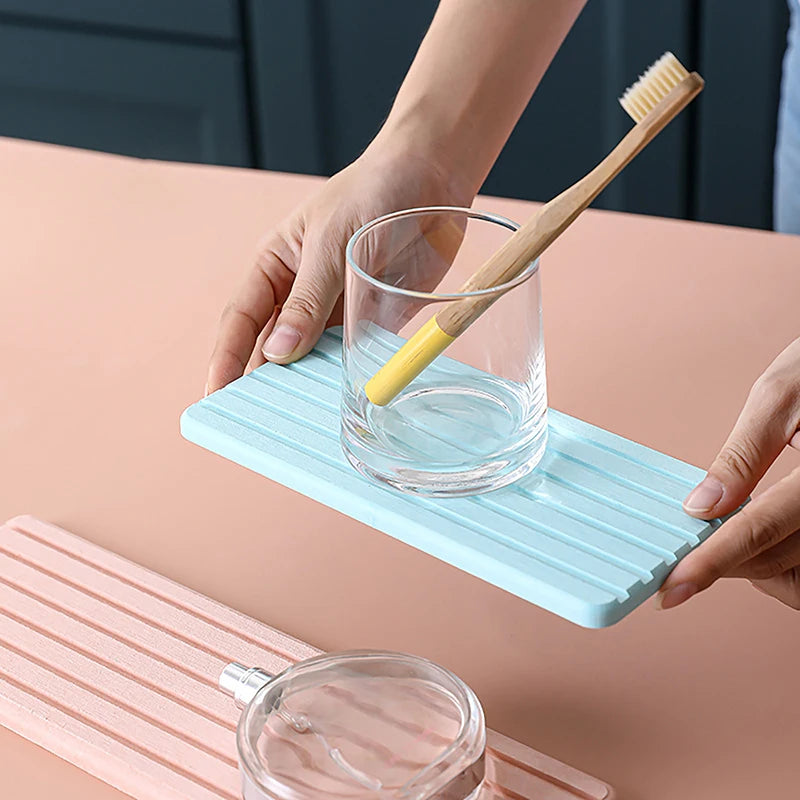 Quick Drying Diatomite Mat Water Absorbing Pad Heat