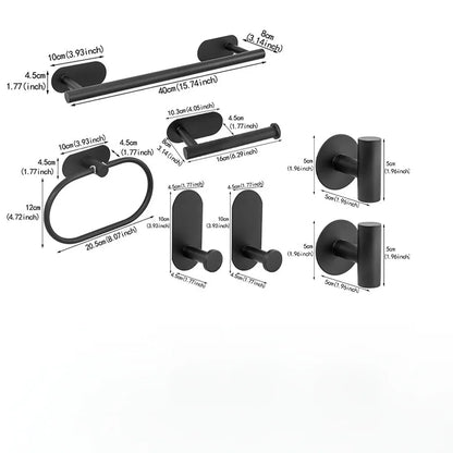 No Drilling Stainless Steel Towel Bar Paper Holder