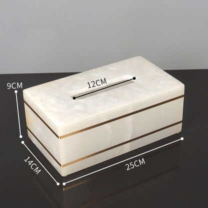White Onyx Natural Marble Bathroom Gold Luxury Soap