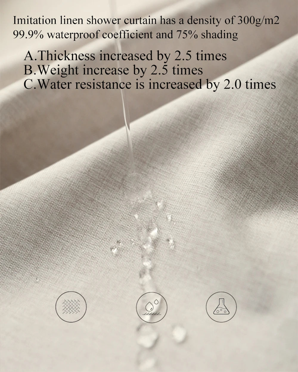 Not In/Elegant Waterproof Shower Curtain Bathroom Quality